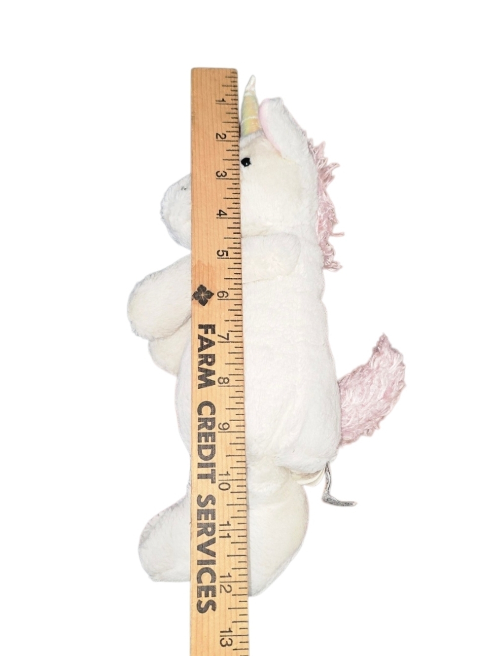 Jellycat Bashful Unicorn Plush White with Pink - Picture 3 of 4